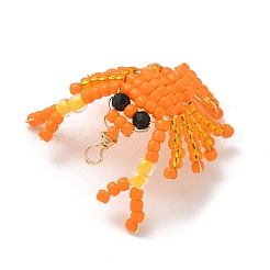 2шт 2 цвета подвески из стеклянного бисера PALLOY-MZ00903