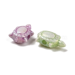 プラスチックビーズ  クラフトビーズ  カメ  ミックスカラー  10x6x3.5mm  穴：1.6mm  3333個/ 500g&nbsp;KY-B004-05B