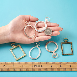 Сплав открытая задняя рамка большие подвески PALLOY-TA0002-09