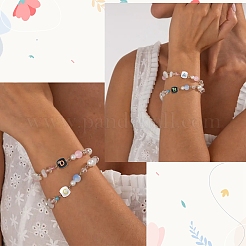 200 шт. непрозрачных белых акриловых европейских бусин&nbsp;MACR-YW0004-46