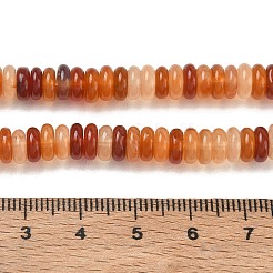 天然石カーネリアンビーズ連売り  滑らかなロンデル  6.5x2.5mm  穴：1.1mm  約167個/連  14.88''（37.8センチメートル）&nbsp;GG-CBAC08A-A04-01