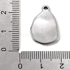 Pendentifs cabochons en acier inoxydable 304&nbsp;SA-CBA9B1E-01B-P
