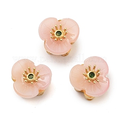 Прозрачные латунные стеклянные бусины GLAA-S001-02