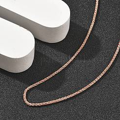 Латунные цепочки из пшеницы ожерелья для женщин&nbsp;NJEW-D302-24RG