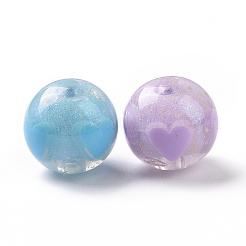 Непрозрачные акриловые бусины&nbsp;X-OACR-M003-02