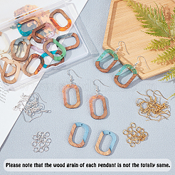 DIY baumeln Ohrring machen Kits&nbsp;RESI-OC0001-19