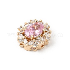 Латунные микро проложить кубического циркония бусы KK-K297-29G