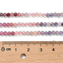 Нити бусин из натурального танзанита и цветной шпинели G-Z106-A04-3mm