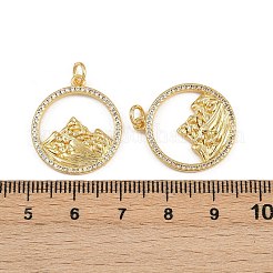 Латунные микро проложить кубического циркония подвески&nbsp;KK-A269-59G