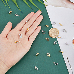 20 шт. 4 стильных латунных подвесных стержня с микропаве из прозрачного кубического циркония KK-FH0005-65