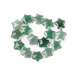 Естественный зеленый авантюрин бисер нитей G-T138-181A