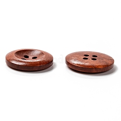 Boutons en bois avec 4 trou&nbsp;X-WOOD-S040-38-1