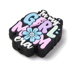 Perles focales en silicone pour la fête des mères&nbsp;SIL-G013-01I