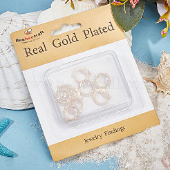 10шт латунные подвески с микропаве и кубическим цирконием ZIRC-BBC0002-31