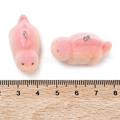 Флокированные подвески из непрозрачной смолы&nbsp;RESI-F064-A09