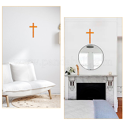 Décoration murale en croix de bois&nbsp;WOOD-WH0050-003