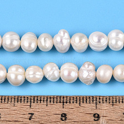 Brins de perles de culture d'eau douce naturelles&nbsp;PEAR-N013-05O-01