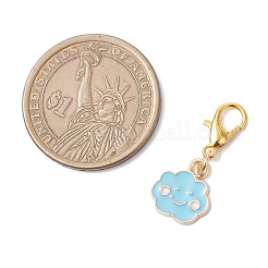 Подвесные украшения из эмалевого сплава в виде облака&nbsp;HJEW-JM04025