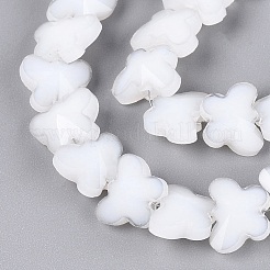 Chapelets de perles en verre opaques&nbsp;GLAA-N073-01A