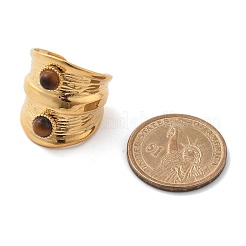 Натуральный тигровый глаз кольца палец&nbsp;STAS-Z112-06G