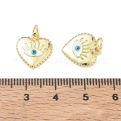 Pendentifs d'émail en laiton &nbsp;KK-K428-01G