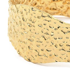 Широкие текстурированные браслеты-манжеты из нержавеющей стали 304&nbsp;LS-BJEW-P302-10G