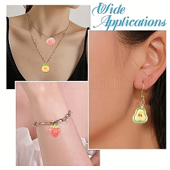 24шт 8 стиля непрозрачные подвески из смолы&nbsp;CRES-YW0002-78