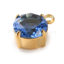 Подвески из нержавеющей стали 304 с микропаве из кубического циркония&nbsp;STAS-K292-01G-12