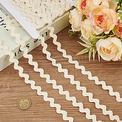 10 ярд хлопчатобумажной волнистой кружевной отделки OCOR-AN0001-06