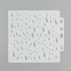 Grands modèles de pochoirs de peinture de dessin réutilisables en plastique&nbsp;DIY-F053-25E
