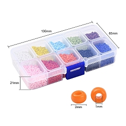 8000шт 10 цвета 12/0 стеклянные бусины&nbsp;SEED-YW0001-33A