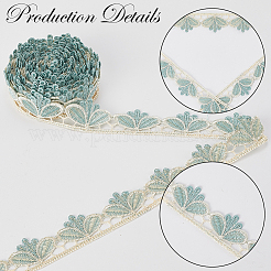 6 ярд полиэстеровой волнистой кружевной ленты для отделки&nbsp;SRIB-GF0001-45C