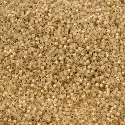 MIYUKIデリカビーズ  シリンダー  日本製シードビーズ  （db0230) 24ktゴールドライニングオパール  11/0  1.3x1.6mm  穴：0.8mm  約2000PCS /ボトル  10 G /ボトル&nbsp;SEED-JP0008-DB0230