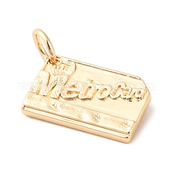 Подвески из латуни на тему путешествия&nbsp;KK-K301-01E-G