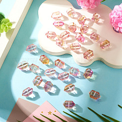 30 pz perline lampwork fatti a mano trasparenti&nbsp;LAMP-TADJ0001-12B