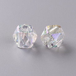 Прозрачного акрилового Европейский бисером TACR-S156-007