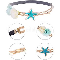 Обруч для волос ручной работы из кружева OHAR-PH0001-06