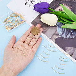 60 шт. 3 латунных трубчатых бусин KK-HY0001-90