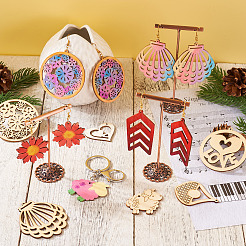 100 шт. 10 стиля WOOD-EL0001-03