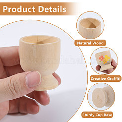 Деревянные держатели для пасхальных яиц&nbsp;AJEW-WH0348-631