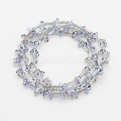 2 отверстие гальванических стекла овальной шарик нити&nbsp;EGLA-J074-HR03