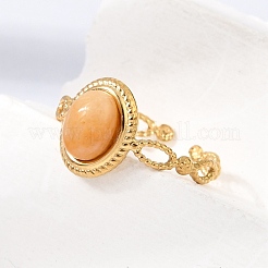 Anillos abiertos de acero inoxidable 304 para mujer&nbsp;GG-CBA7994-01G-10
