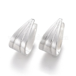 304ステンレススチールスナップオンベイル  銀  8x6x1.5~4.5mm  内径：5.5x5mm&nbsp;STAS-P249-07S