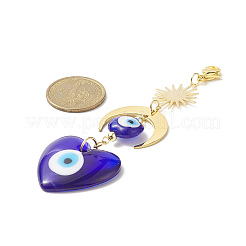 Кулон лэмпворк ручной работы от сглаза HJEW-JM00912-05