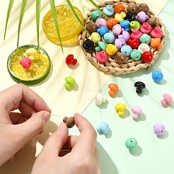 50 шт. Непрозрачные акриловые бусины&nbsp;OACR-CJ0002-65