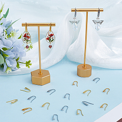 80 шт. 2 цвета 304 нержавеющая сталь серьги-кольца фурнитура FIND-SC0012-48