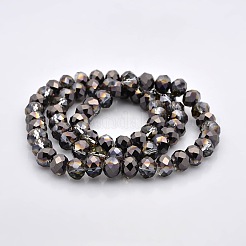 Полужесткие граненые стеклянные бусины&nbsp;GLAA-A024F-HP02