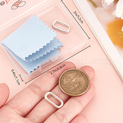 2 шт. 925 кольца-пружинки из стерлингового серебра STER-BBC0007-40