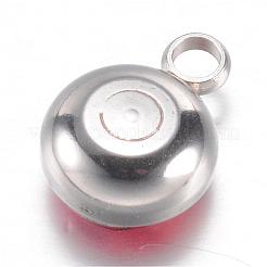 Подвески из нержавеющей стали 304 со стразами STAS-G082-08