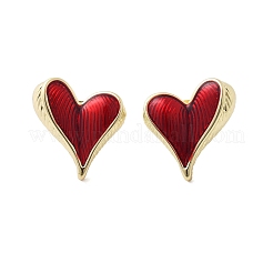 Латунь серьги EJEW-D316-02G